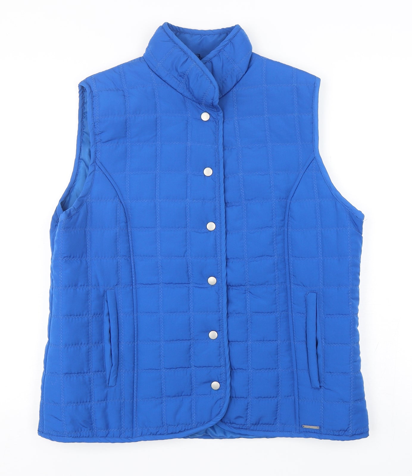 Paco Sport Womens Blue   Gilet Coat Size L  Snap