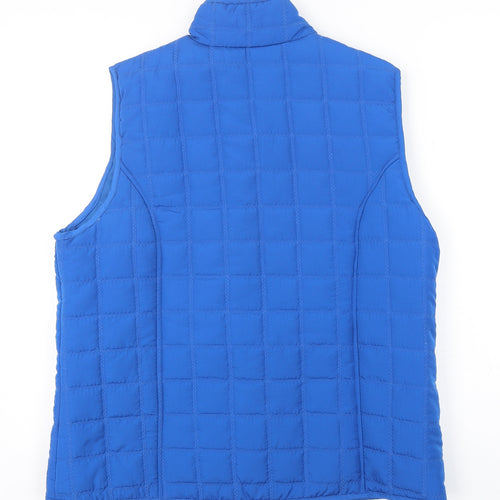 Paco Sport Womens Blue   Gilet Coat Size L  Snap