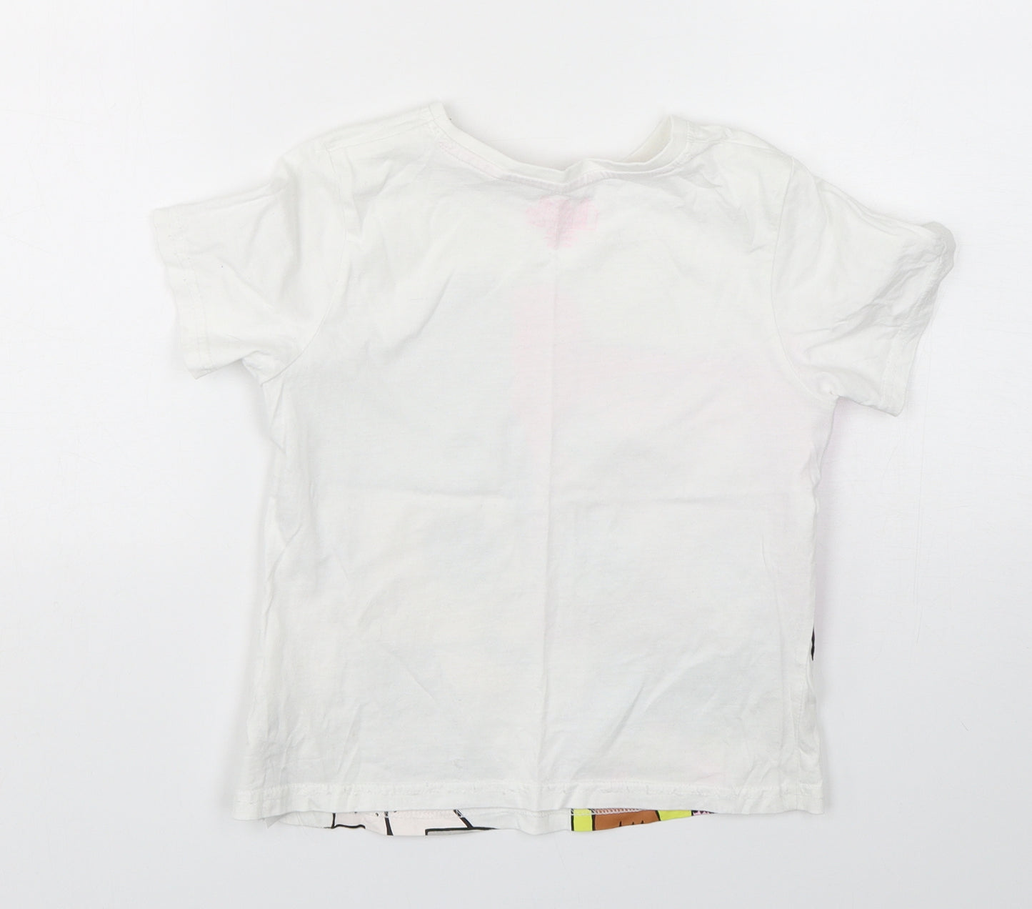 Primark Girls Multicoloured  Cotton Basic T-Shirt Size 8-9 Years Round Neck Pullover - LOL Dolls