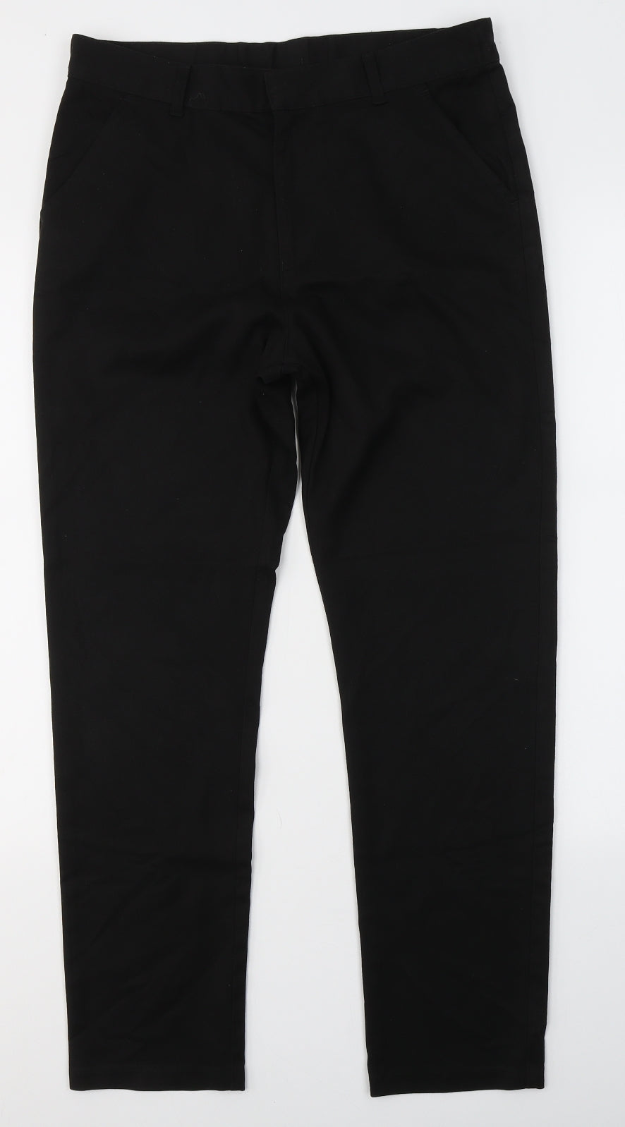 F&F Boys Black  Polyester Capri Trousers Size 14-15 Years  Regular  - school trousers