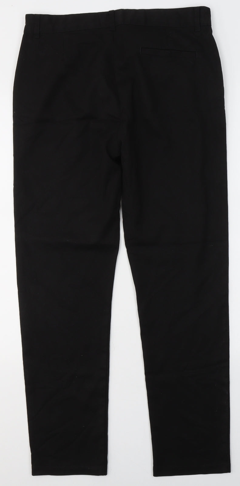 F&F Boys Black  Polyester Capri Trousers Size 14-15 Years  Regular  - school trousers