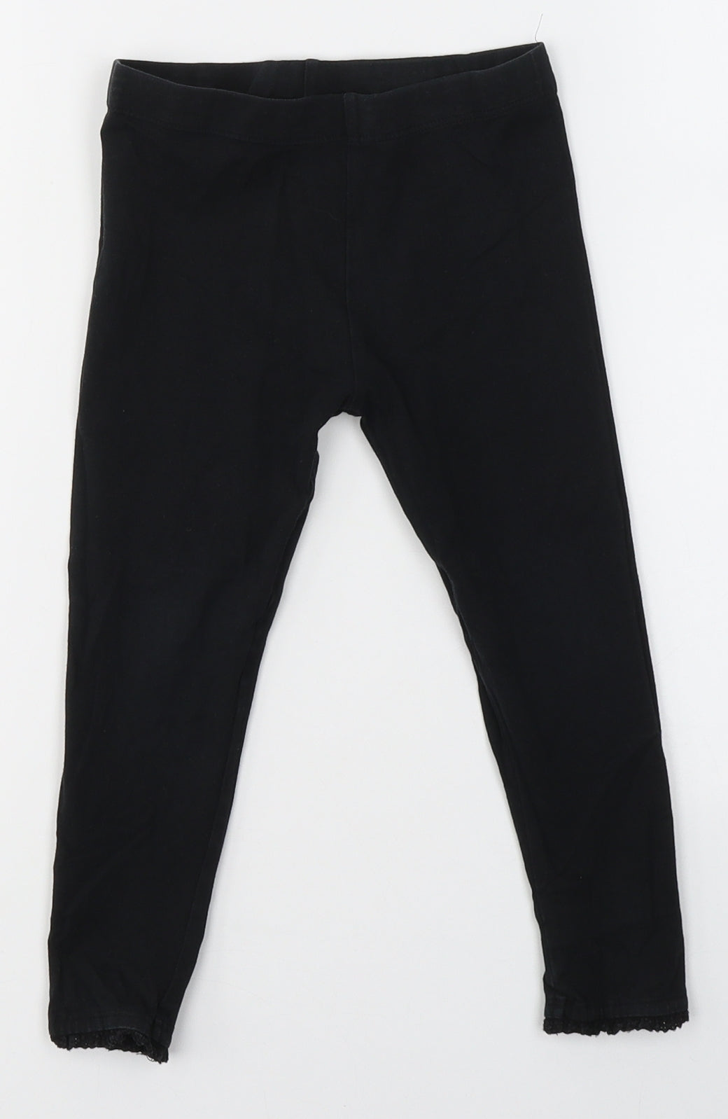 NEXT Girls Black  Cotton Jegging Trousers Size 3-4 Years  Regular