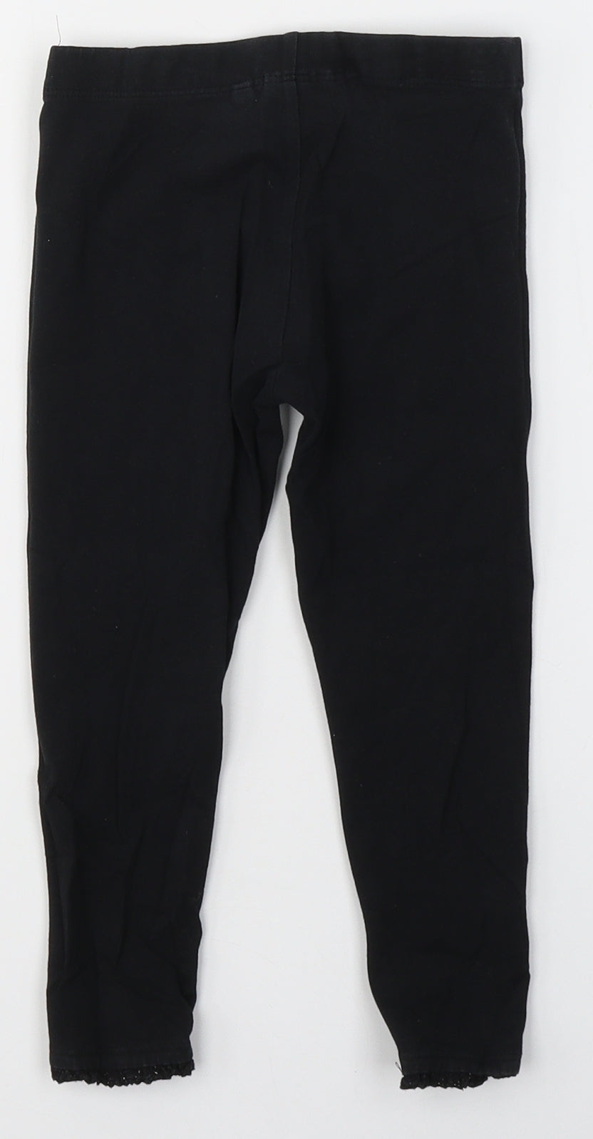NEXT Girls Black  Cotton Jegging Trousers Size 3-4 Years  Regular