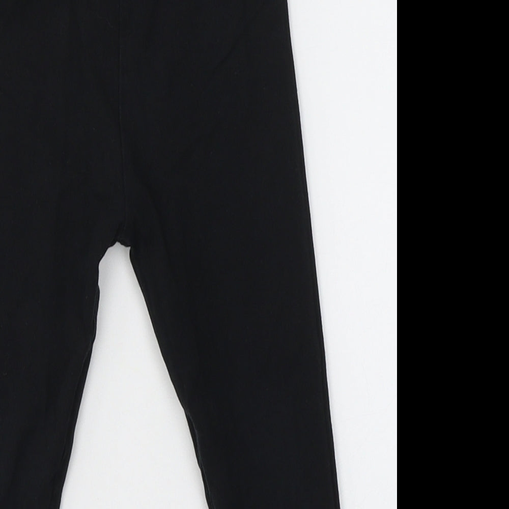 NEXT Girls Black  Cotton Jegging Trousers Size 3-4 Years  Regular