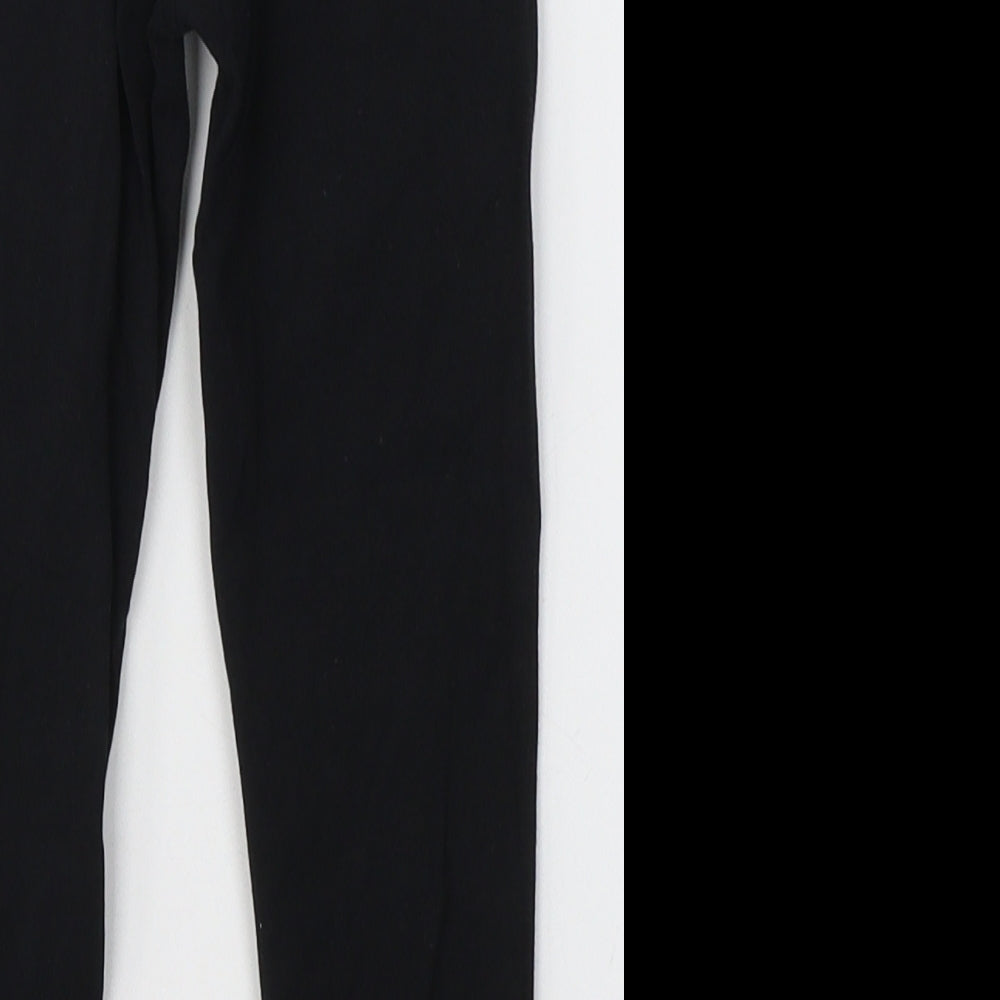 NEXT Girls Black  Cotton Jegging Trousers Size 3-4 Years  Regular