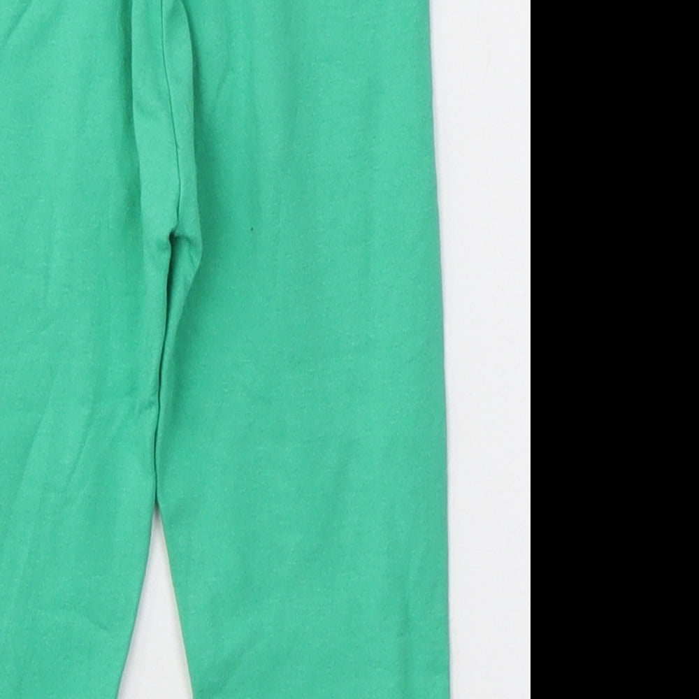 NEXT Girls Green  Cotton Jogger Trousers Size 2-3 Years  Slim  - Leggings