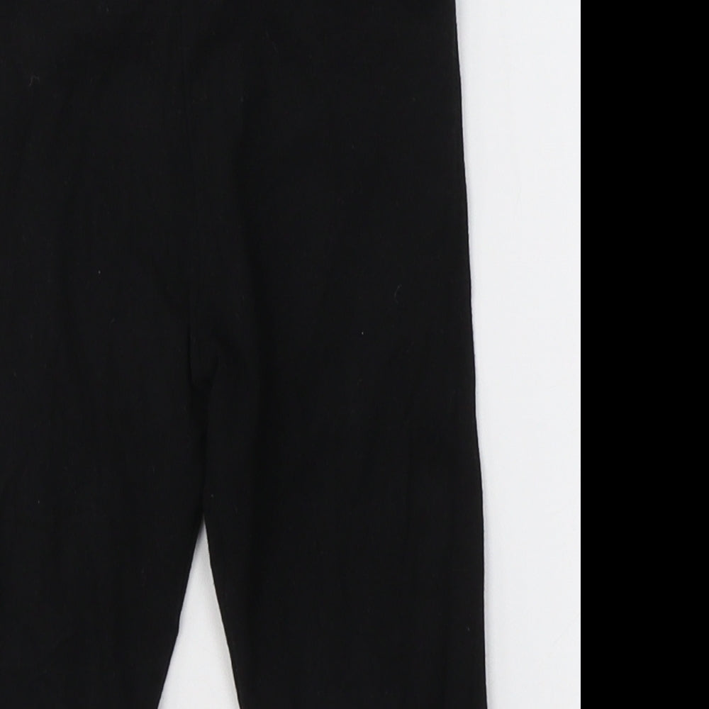 NEXT Girls Black  Cotton Jogger Trousers Size 5 Years  Regular