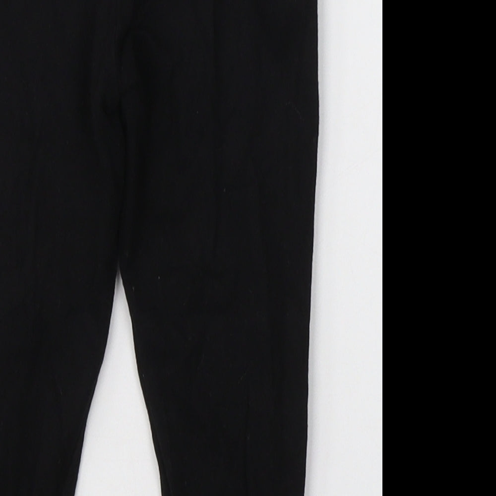 NEXT Girls Black  Cotton Jogger Trousers Size 5 Years  Regular