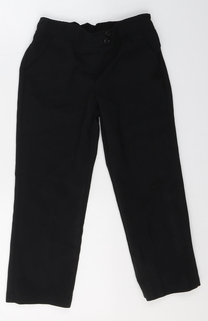 George Boys Black Polyester Capri Trousers Size 4-5 Years Regular - school trousers