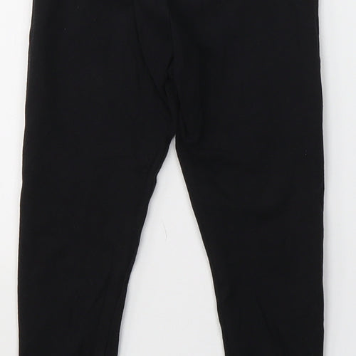 NEXT Girls Black  Cotton Jogger Trousers Size 2-3 Years  Regular  - Leggings