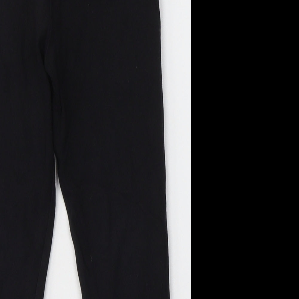 NEXT Girls Black  Cotton Jogger Trousers Size 2-3 Years  Regular  - Leggings
