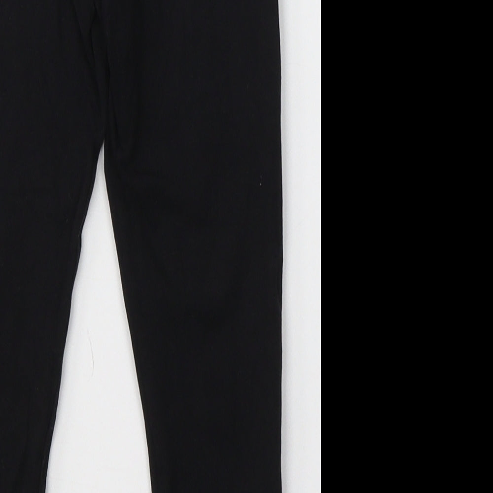 NEXT Girls Black  Cotton Jogger Trousers Size 2-3 Years  Regular  - Leggings