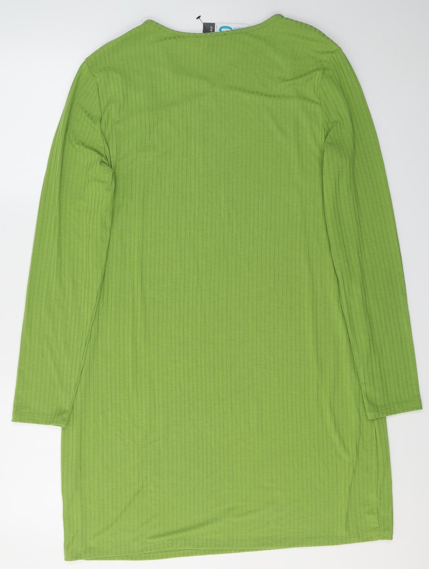 Primark Womens Green  Polyester Jumper Dress  Size 20  V-Neck