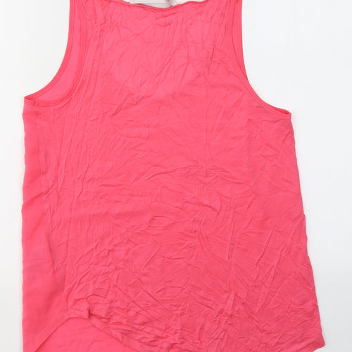 French Connection Womens Pink  Polyester Basic Tank Size XS Round Neck