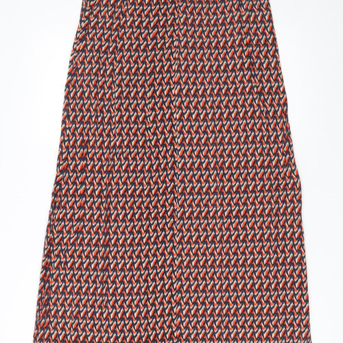 Kookai Womens Multicoloured Geometric Polyester Maxi Skirt Size 10   Zip