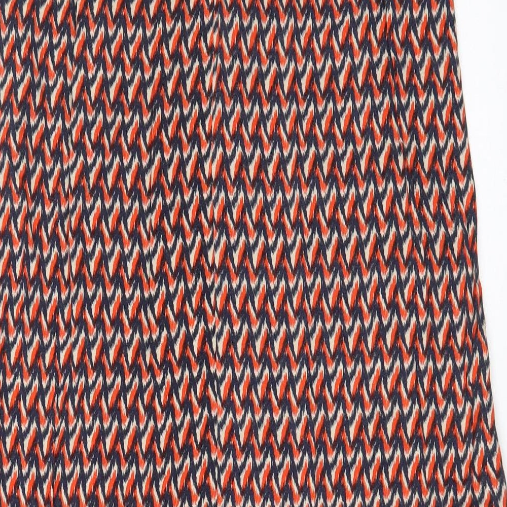 Kookai Womens Multicoloured Geometric Polyester Maxi Skirt Size 10   Zip