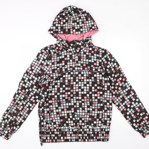 Xdye Womens Multicoloured Geometric  Jacket  Size L  Zip