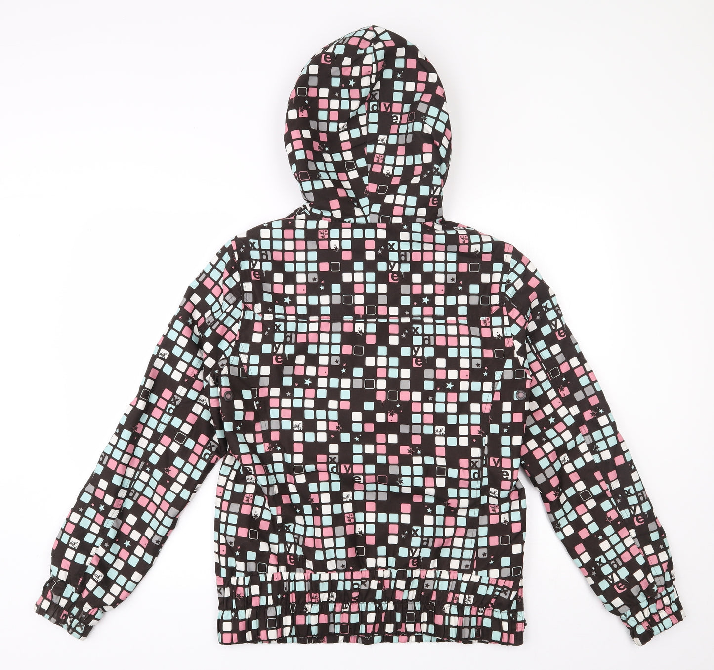 Xdye Womens Multicoloured Geometric  Jacket  Size L  Zip