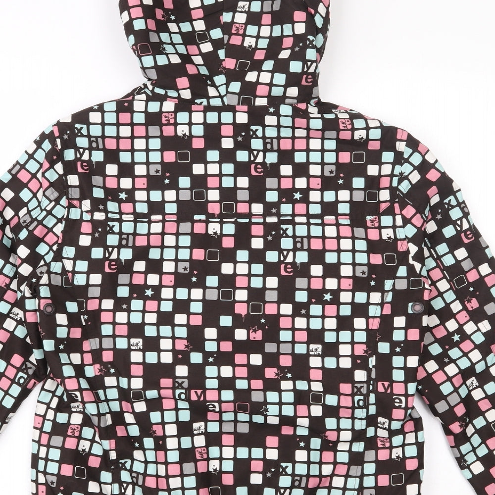 Xdye Womens Multicoloured Geometric  Jacket  Size L  Zip