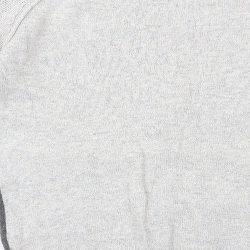 NEXT Womens Grey Boat Neck  Cotton Pullover Jumper Size 10