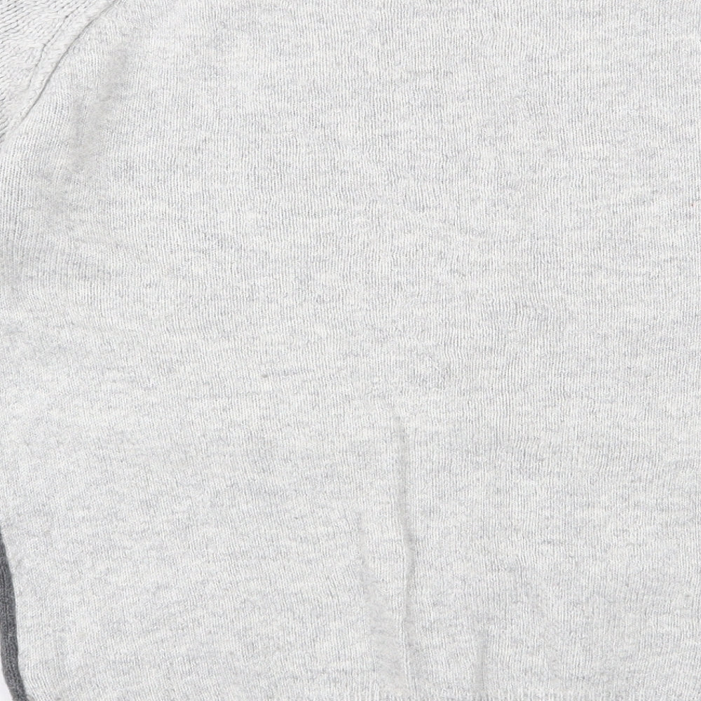 NEXT Womens Grey Boat Neck  Cotton Pullover Jumper Size 10