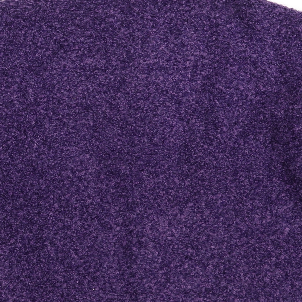 Honor Millburn Womens Purple Round Neck  Acrylic Cardigan Jumper Size 18