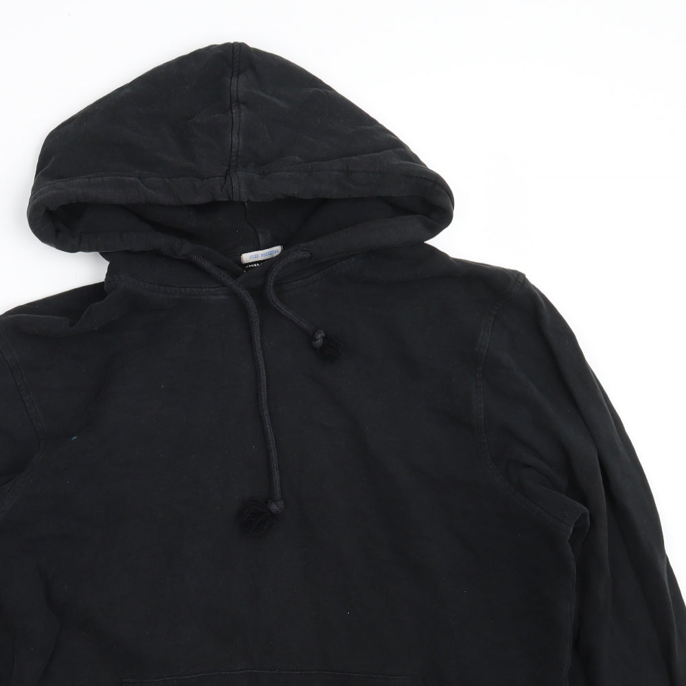 JACK & JONES Mens Black  Cotton Pullover Hoodie Size M