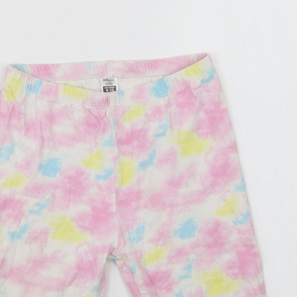 Dunnes Stores Girls Multicoloured Batik Cotton Compression Shorts Size 9-10 Years  Regular
