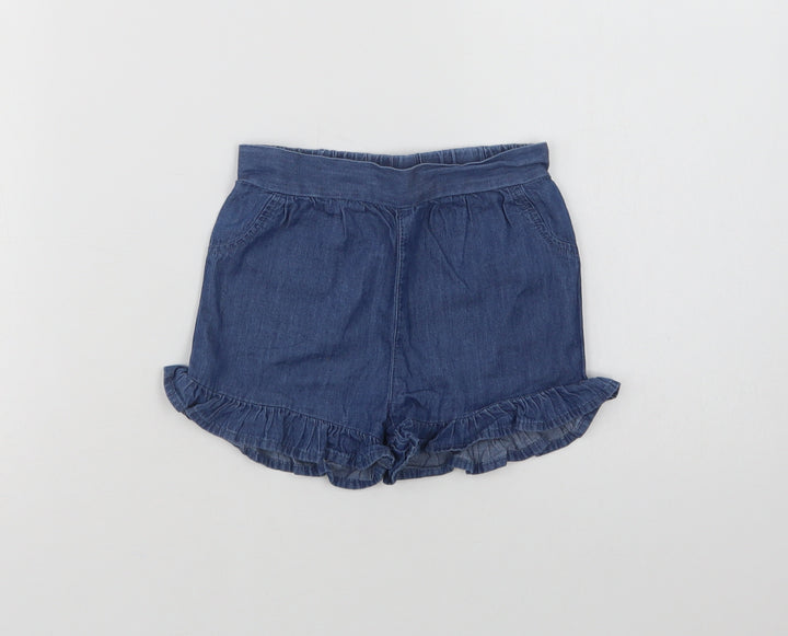 Primark Baby Blue  Cotton Cropped Trousers Size 18-24 Months