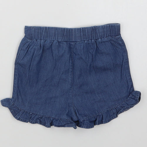 Primark Baby Blue  Cotton Cropped Trousers Size 18-24 Months