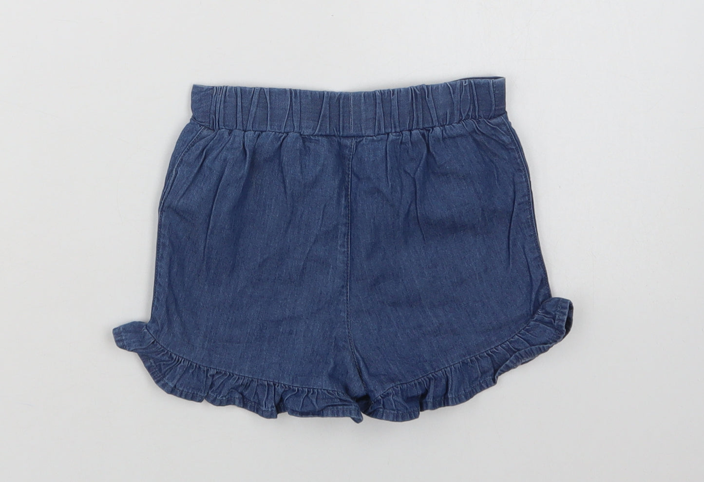 Primark Baby Blue  Cotton Cropped Trousers Size 18-24 Months
