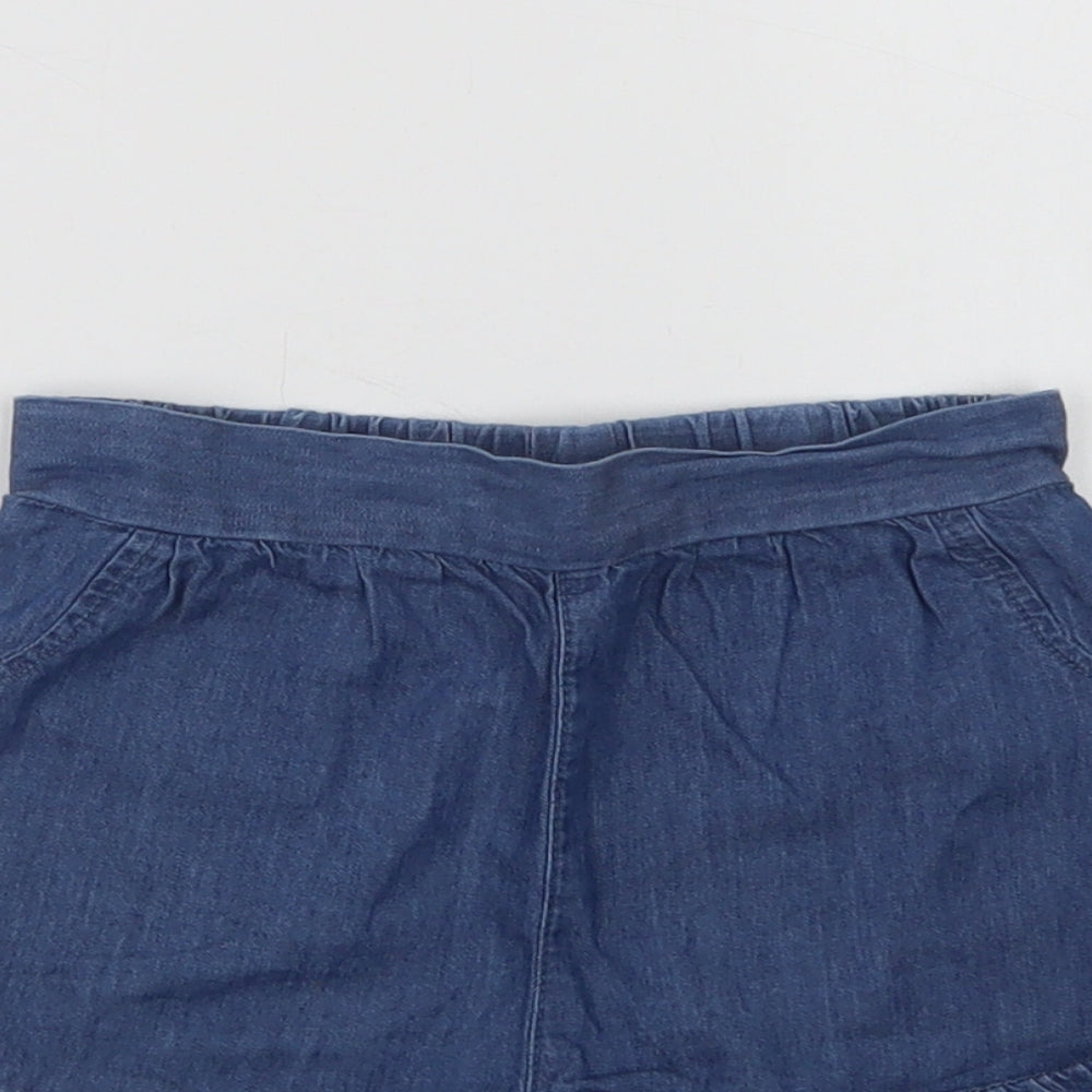 Primark Baby Blue  Cotton Cropped Trousers Size 18-24 Months