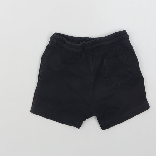 NEXT Baby Blue  Cotton Cropped Trousers Size 12-18 Months  Drawstring