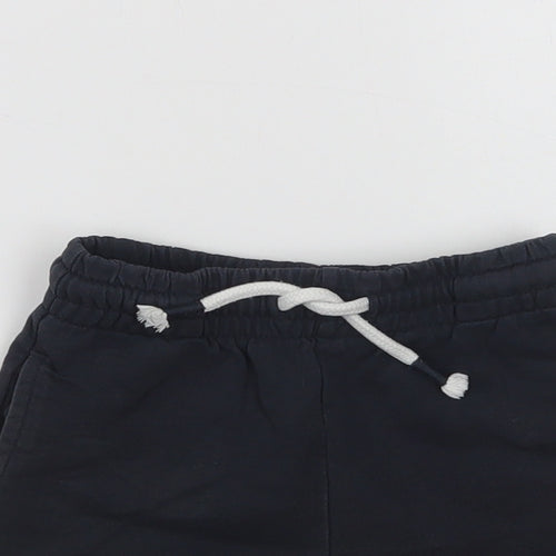 NEXT Baby Blue  Cotton Cropped Trousers Size 12-18 Months  Drawstring