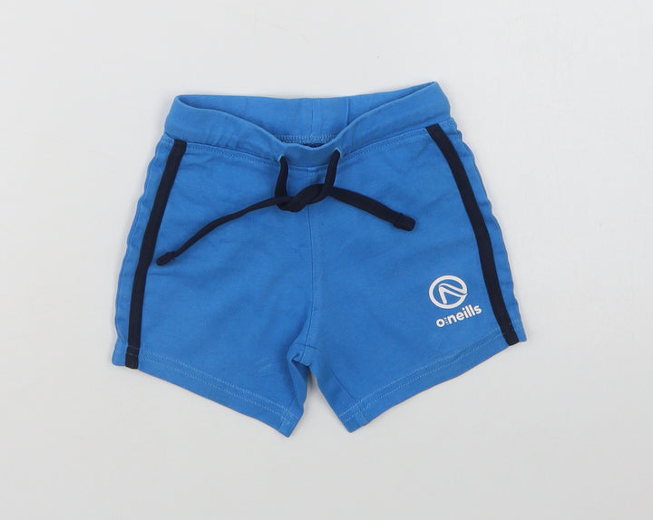 O'Neills Baby Blue Cotton Cropped Trousers Size 12-18 Months Drawstring