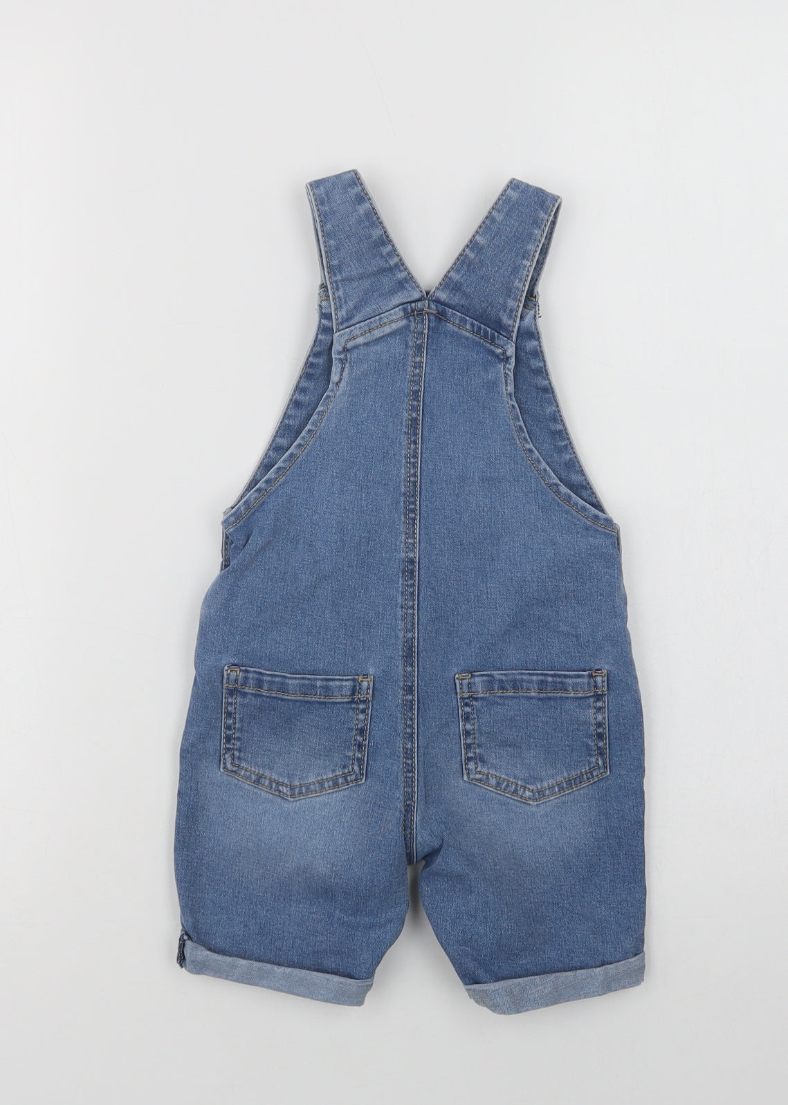 F&F Baby Blue  Cotton Jumpsuit Outfit/Set Size 12-18 Months  Button