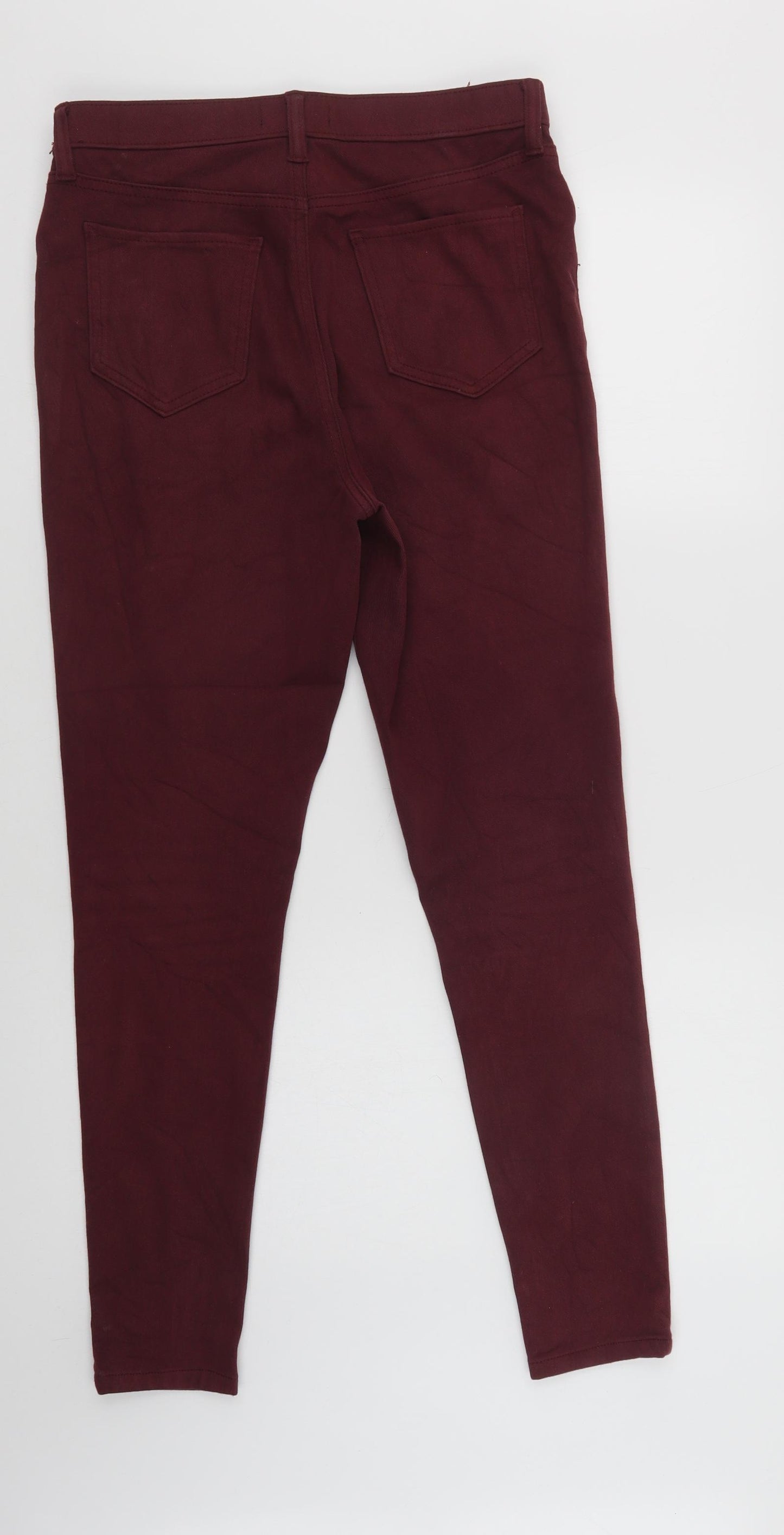 F&F Womens Purple  Cotton Jegging Jeans Size 12 L28 in Regular