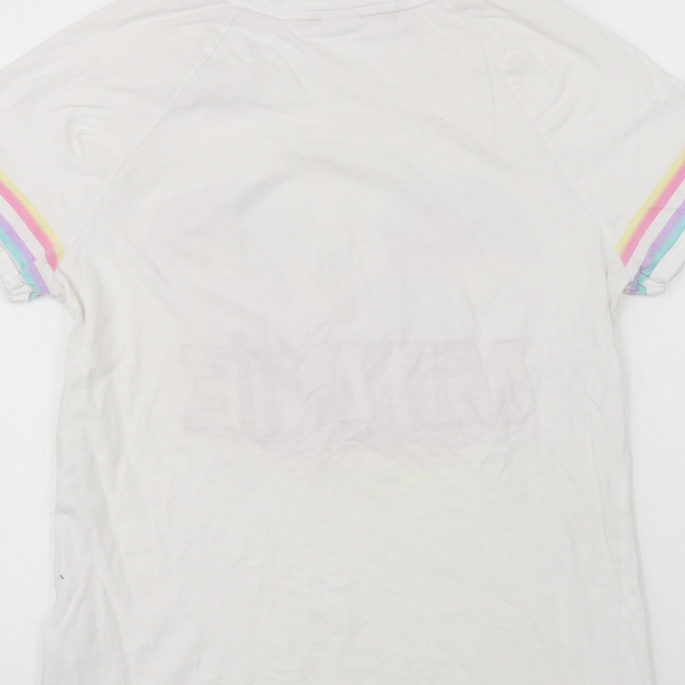 F&F Womens White  Cotton Top Pyjama Top Size 8   - Minnie Mouse