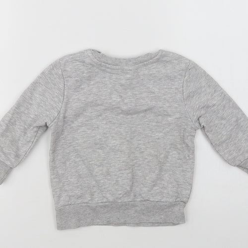 George Baby Grey  Cotton Pullover Jumper Size 12-18 Months   - Cool Kid