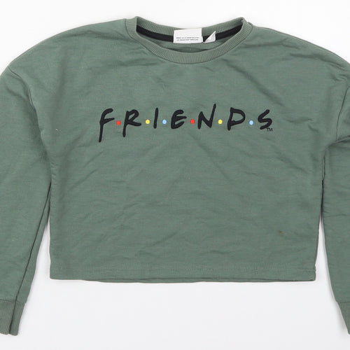 Pirmark Girls Green  Polyester Pullover Sweatshirt Size 9-10 Years  Pullover - Friends