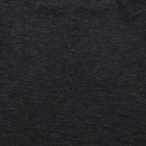 Classic Womens Grey  Viscose Basic T-Shirt Size 14 Roll Neck