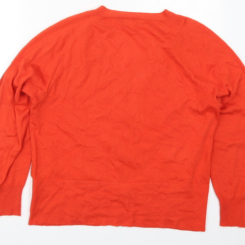 Lakeland Womens Red V-Neck  Polyester Full Zip Jumper Size 18