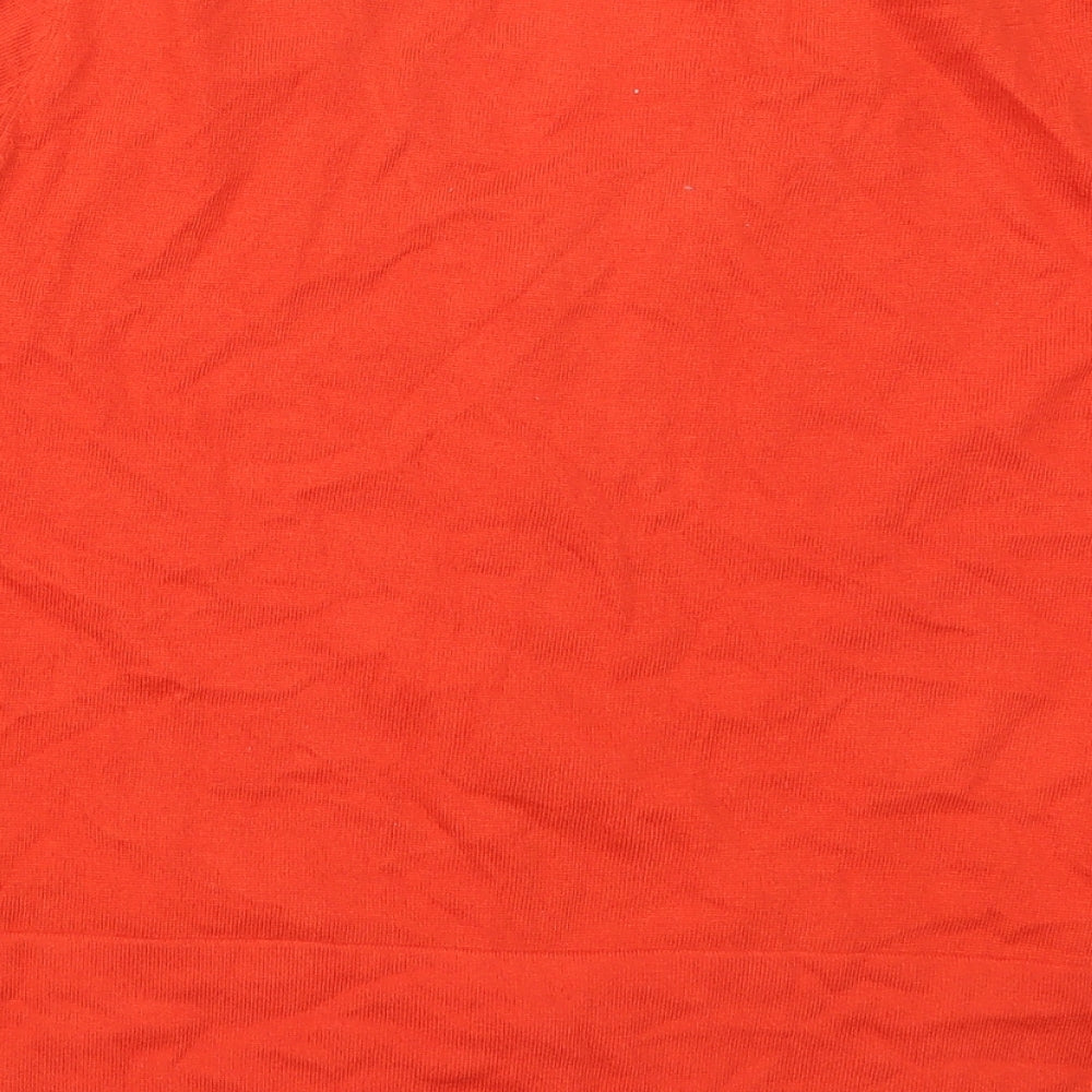 Lakeland Womens Red V-Neck  Polyester Full Zip Jumper Size 18