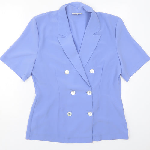 House of Fraser Womens Blue   Jacket  Size 12  Button
