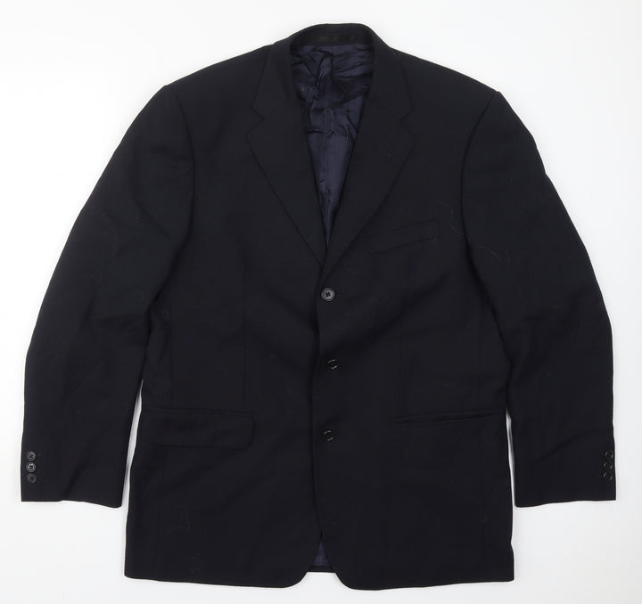 Westbrook Mens Blue  Polyester Jacket Suit Jacket Size 42