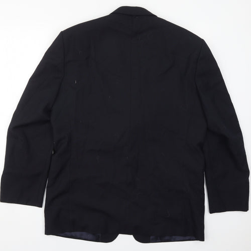 Westbrook Mens Blue  Polyester Jacket Suit Jacket Size 42