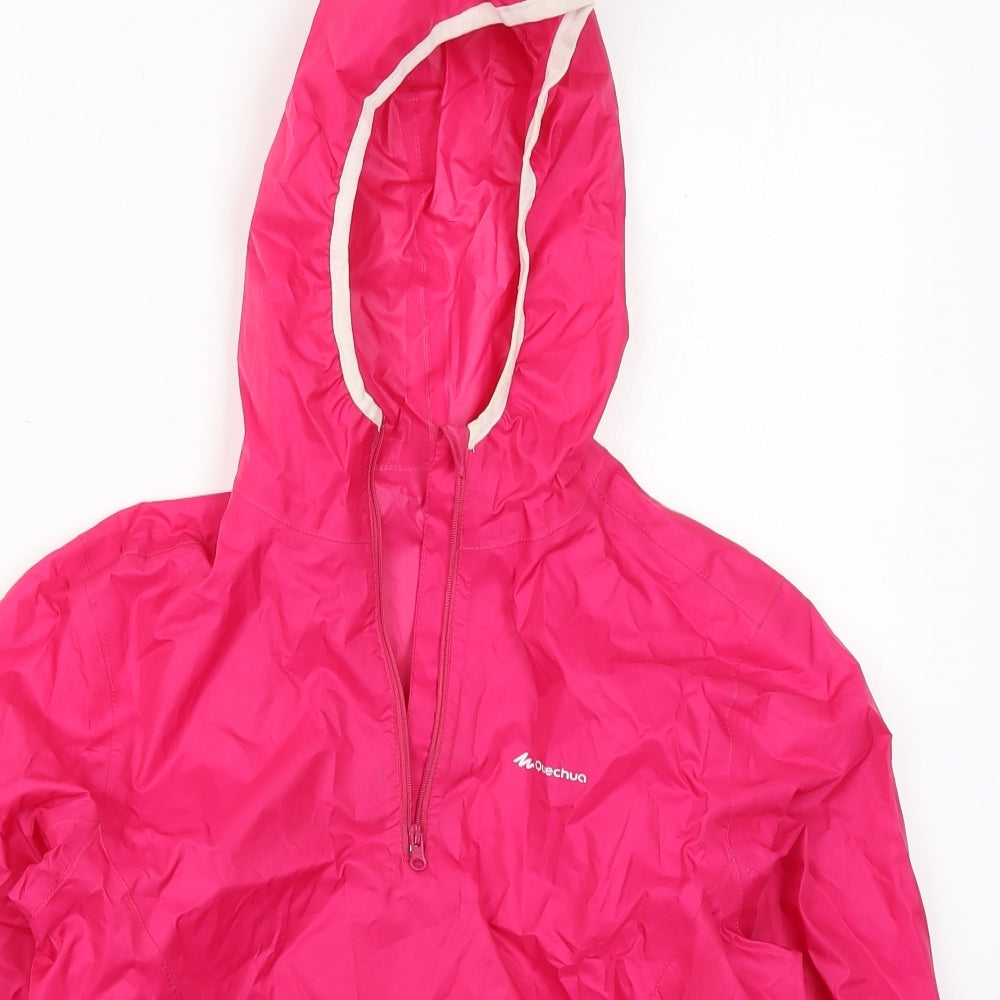 Quechua Girls Pink   Jacket  Size 8-9 Years  Zip