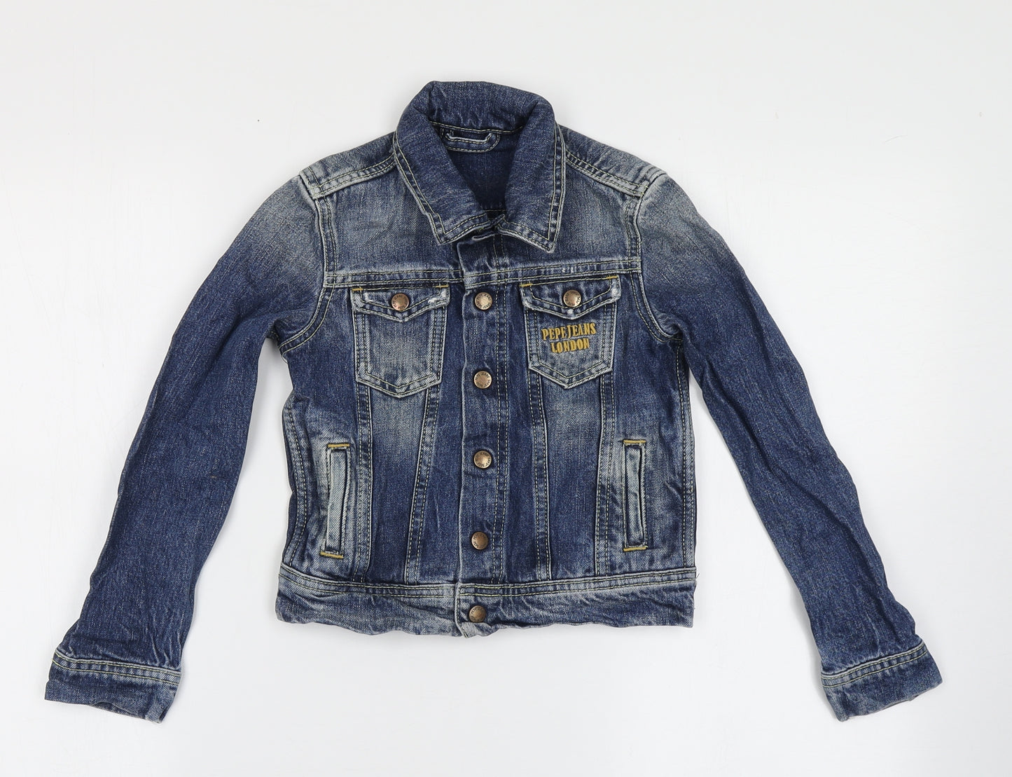 Pepe Jeans London Girls Blue   Jacket  Size 6 Years  Button