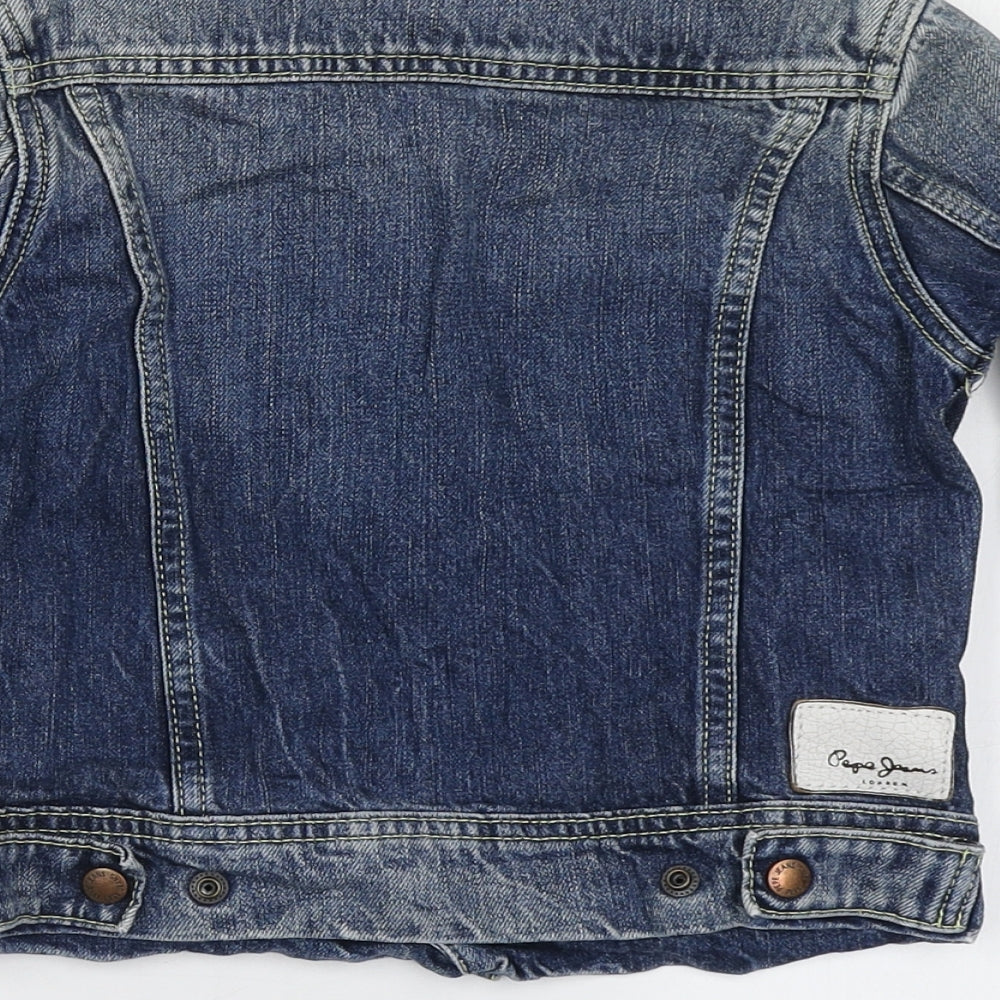 Pepe Jeans London Girls Blue   Jacket  Size 6 Years  Button