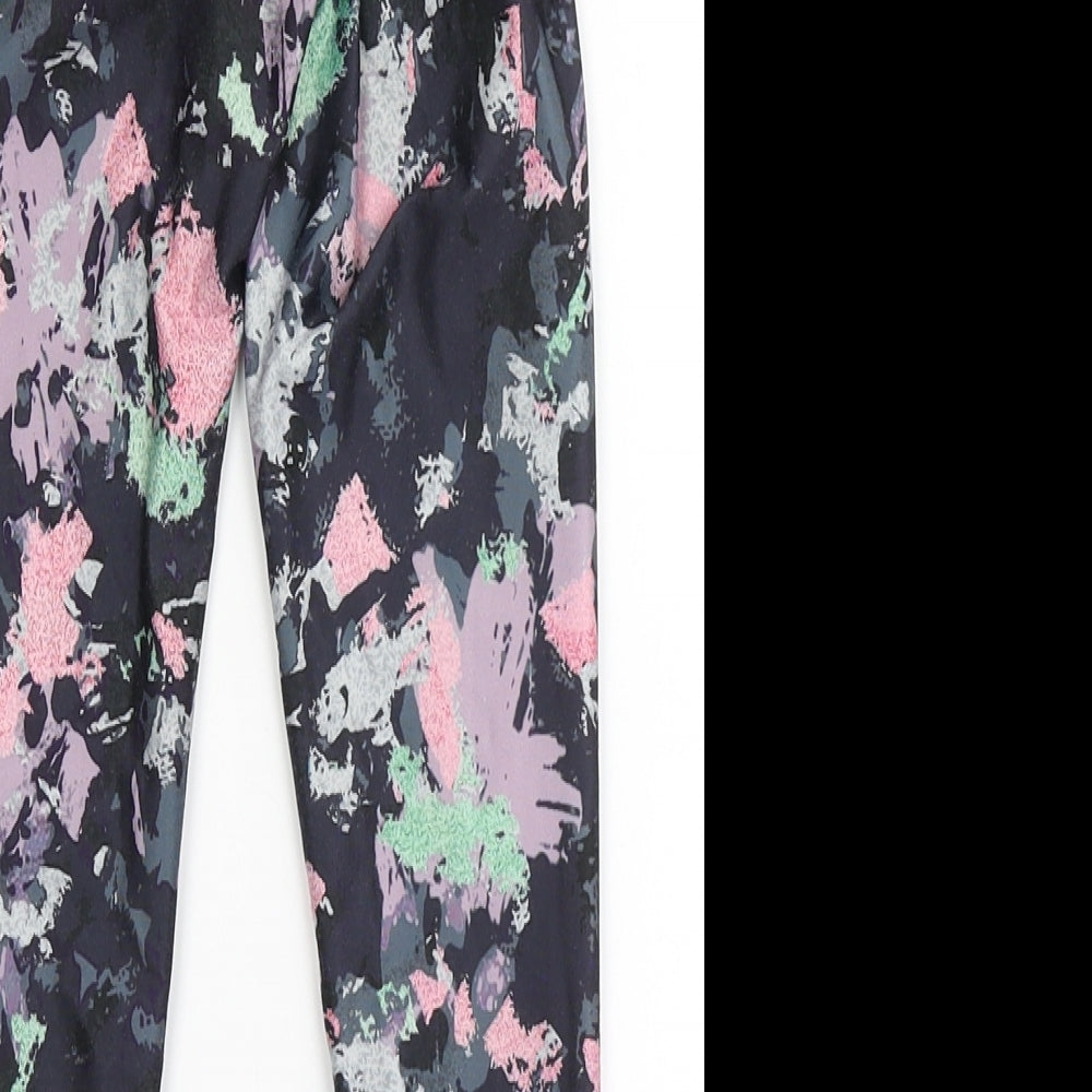 Souluxe Girls Black  Polyester Jogger Trousers Size 4-5 Years  Regular Pullover - Leggings